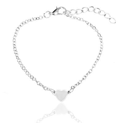 Simple Heart-Shaped Love Bracelet for Wholesale