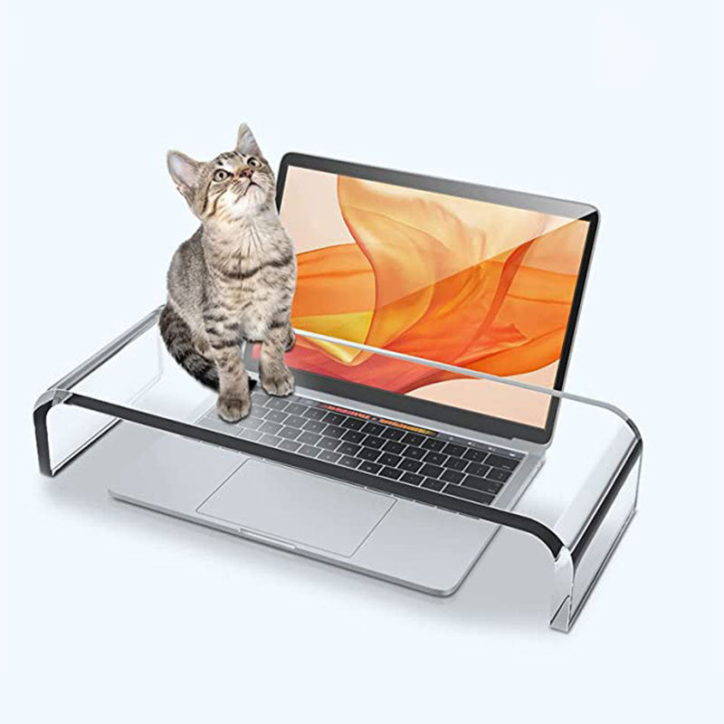 Transparent Acrylic Desk Storage and Notebook Rack