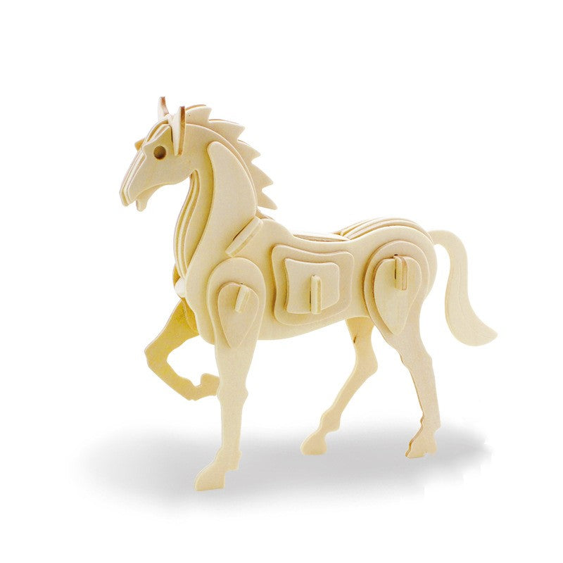 DIY 3D Wooden Puzzle Model for Kids Educational Toy