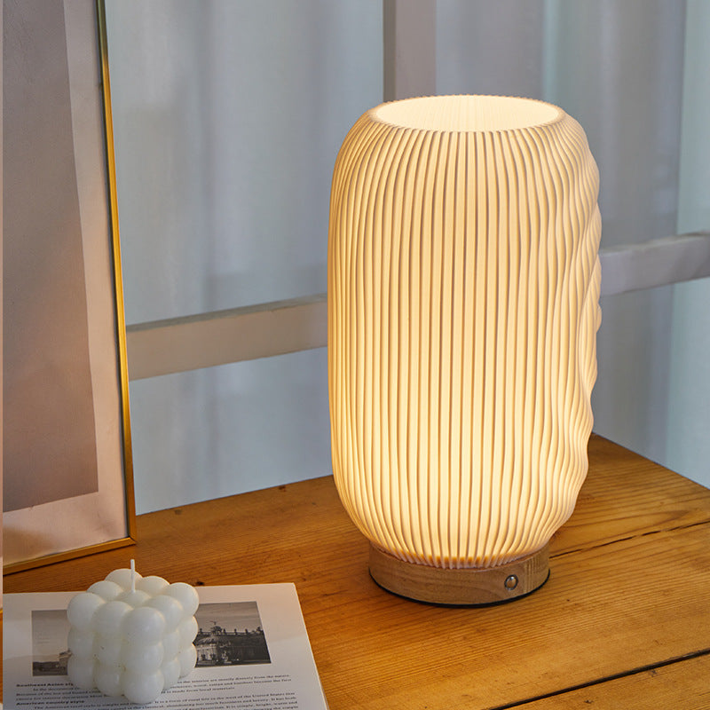 Nordic 3D Japanese Touch Table Lamp for Bedroom