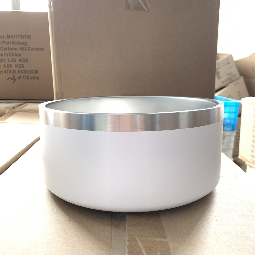 Upright Stainless Steel Dog Bowl for Pets