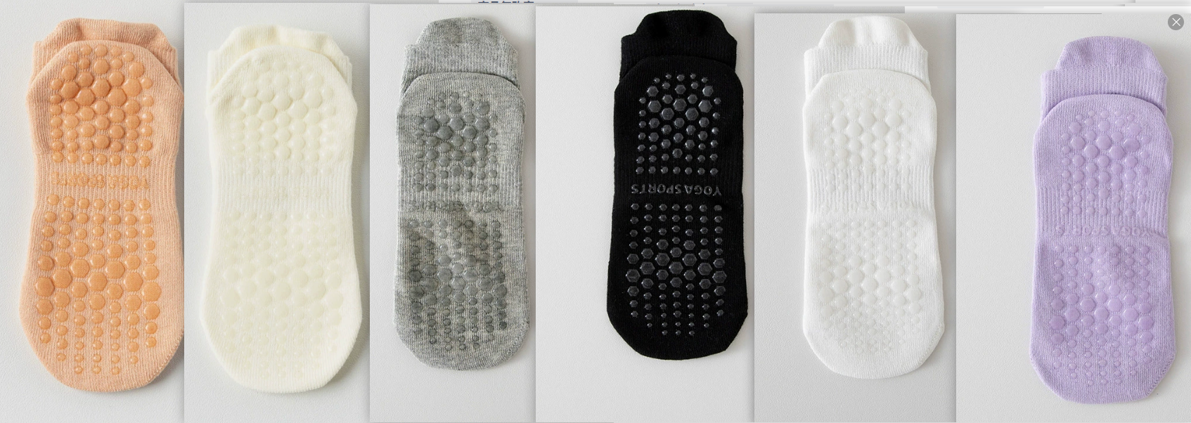 Pilates Non Slip Grip Socks
