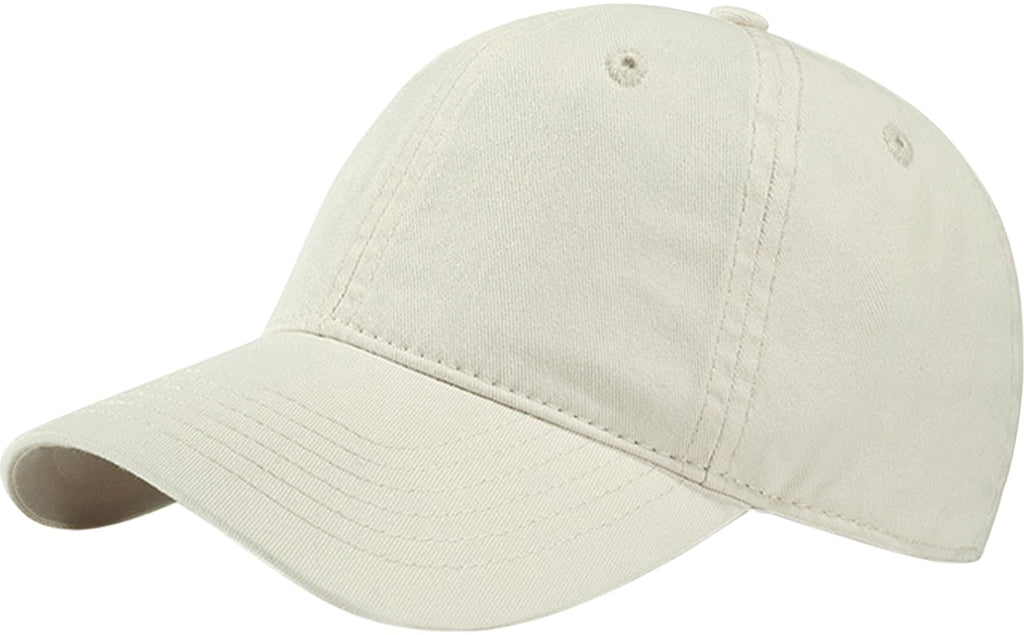 Classic Beige Baseball Cap for Women Men Adjustable Casual Dad Hat Cotton Low Profile Sports Hat Plain Cap