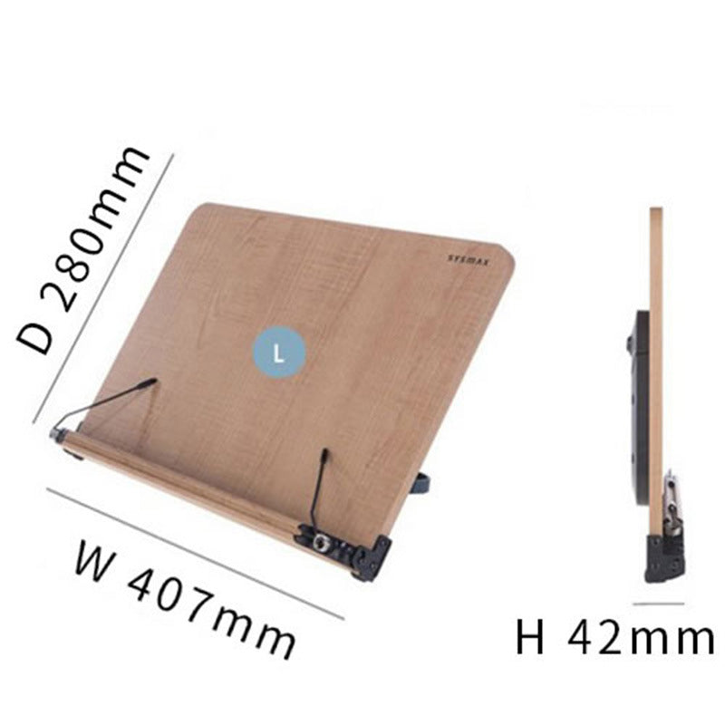 SYSMAX Wooden Foldable Reading Stand for iPad/Laptop