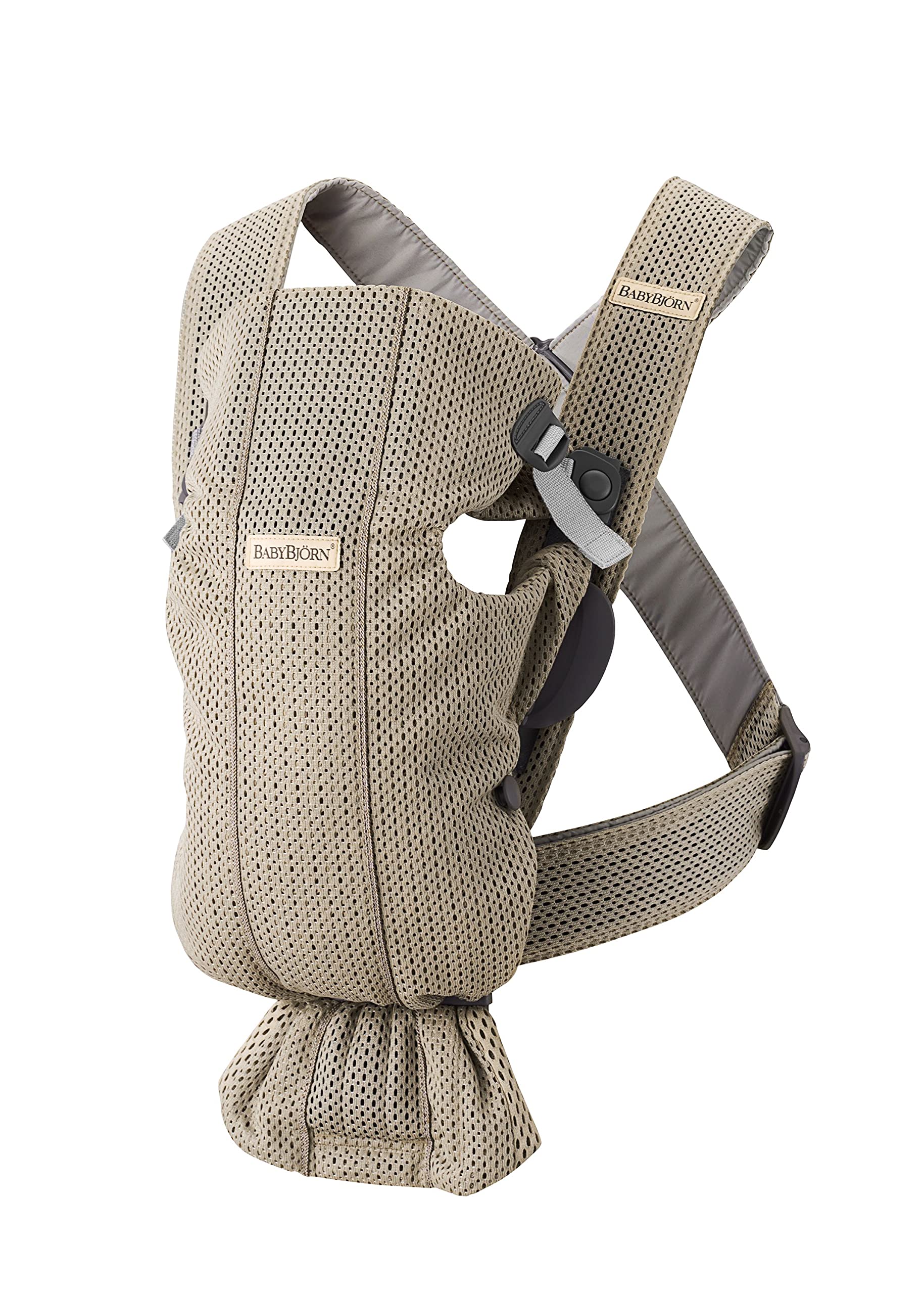 BabyBjörn Baby Carrier Mini 3D mesh Gray Beige