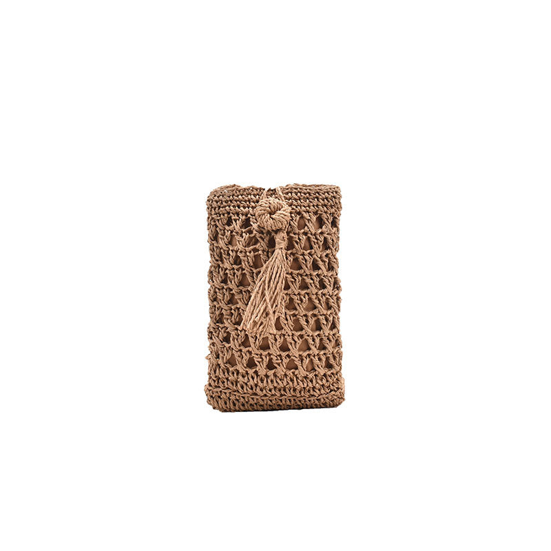 Straw Woven One-Shoulder Messenger Bag