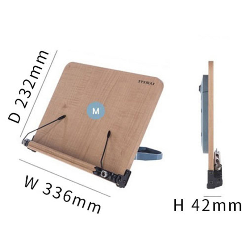 SYSMAX Wooden Foldable Reading Stand for iPad/Laptop